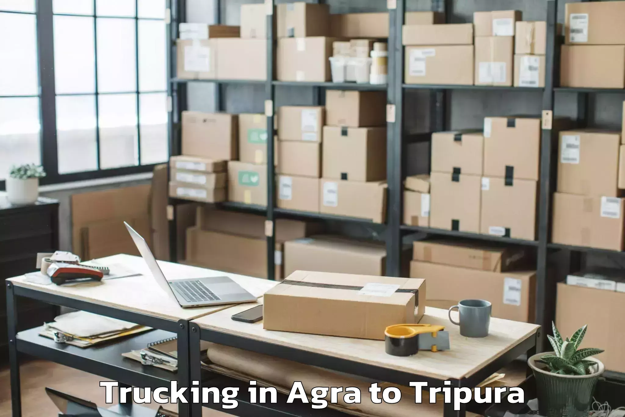 Easy Agra to Amarpur Trucking Booking